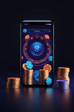 Smartfon z aplikacją kasyna